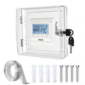 Thermostat-Schlosskasten Transparent bo&icirc;te postale Pour la Plupart des Thermostats, Acrylique Bouclier, Panneau de Mur, 16x15x6 cm, Avec Cl&eacute; - Neuf