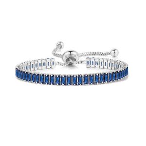 R&eacute;glable En Titane Acier Zircon Strass Bracelet De Tennis Pour Les Femmes, &Eacute;tincelant Cristal De Bracelet De Bijoux - Neuf