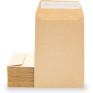 Sobres De Papel Kraft, Sobres Peque&ntilde;os Tira De Silicona Para Invitaciones O Bolsitas De Regalo De Invitados De Boda. Medida 100x145mm. Sobres Para Joyas O Semillas &middot; (100 Uds) - Neuf