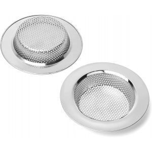 JGD-Filtre &eacute;vier Cuisine, Filtre &agrave; &eacute;vier en Acier Inoxydable, Grille pour evier Cuisine, Plus &eacute;pais, diam&egrave;tre ext&eacute;rieur 112 mm / 4,4 Pouces(Grande Taille) - Neuf
