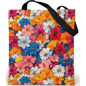 ERSHI-Tote Bag Femme - Grand Sac Cabas en Velours avec Fermeture Éclair et Poche Intérieure - Intérieur en Tissu Oxford 37x42cm - [5 - Neuf