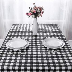 Wabjtam Nappe De Noël Rectangulaire Nappe Imperméable Décoration De Table De Noël - Neuf