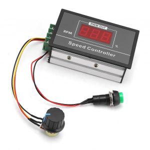12V 24V 36V 48V 30A PWM DC Motor Speed Controller avec Affichage Digital, Potentiom&egrave;tre, Commutateur marche/Arr&ecirc;t, pour les 6-60V Moteurs - Neuf