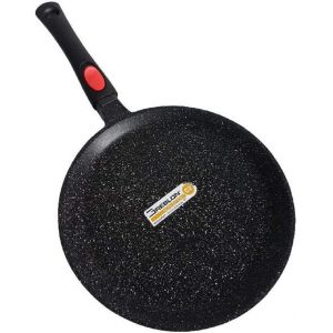SUBZONAL-Po&ecirc;le &agrave; Cr&ecirc;pes/Blinis/Cr&ecirc;pi&egrave;re Fa&ccedil;on Pierre Tous Feux Dont Induction Sans PFOA Cuisson Sans Mati&egrave;re Grasse Rev&ecirc;tement en Greblon C3+ de Technologie Allemande (28cm) - Neuf