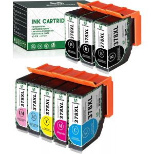 ERYI-378Xl Cartouche D'Encre Compatible Pour Epson 378 Xl Multipack Pour Expression Photo Xp-8700 Xp-8500 Xp-8600 Xp-8605 Xp-8505 Imprimante (8 Pack) - Neuf