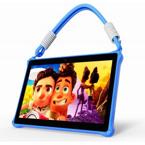 CHECARZHN--NO1-Tablette Android 13 De 10"" Avec Cordon De 64 Go, Double Caméra, Pour Enfants Age 3+ (Bleu) - Neuf