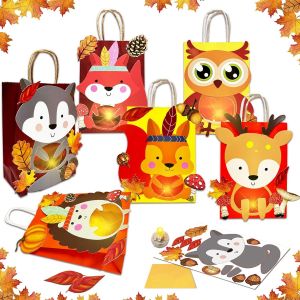 KALANKA-Kit de Bricolage de Lanterne pour Enfants, 6 Lanternes St Martin avec Papier Transparent et Colle Double Face et Perles LED, Lanterne pour Filles et Garçons, Idéal Anniversaire pour Enfants - Neuf
