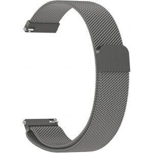 Bracelet M&eacute;tal Pour Montre Homme Femme, D&eacute;gagement Rapide, Bracelet De Remplacement &Agrave; Aimant Magn&eacute;tique En Acier Inoxydable En M&eacute;tal Pour Montre De 22mm (Gris, 22mm) - Neuf