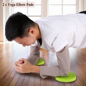 2pcs Yoga Workout Genou Coude Entra&icirc;nement Pad Eva Mousse Coussin Tapis D'exercice (Vert) - Neuf