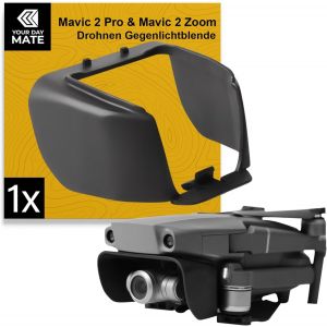 Kal-Pare-Soleil Pour Drone, Adapt&eacute; &Agrave; Dji Mavic 2 Pro + 2 Zoom, Montage + D&eacute;montage Facile, Emp&ecirc;che L'&eacute;blouissement, Minimise La Lumi&egrave;re, Pare-Soleil Pour Objectif, De Cam&eacute;ra, Accessoires Pour Drones, - Neuf