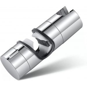 JGD-Rail de douche coulissant, support de pommeau de douche r&eacute;glable de rechange universel pour barre de douche de 22 &agrave; 25 mm, rotation &agrave; 360 &deg; (chrom&eacute;) - Neuf