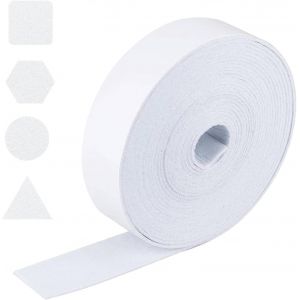 MEVRONISSHOP-Bande de feutre autocollante - 10 m x 4 cm x 0,5 cm - Blanc - Pour meubles, chaises, fen&ecirc;tres - Absorbeur de condensation - Neuf