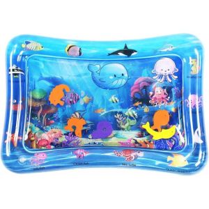 Tapis D'eau Gonflable Pour Bébé, Tapis De Jeu En Pvc Imperméable, Doux Et Confortable, Centre D'activités Amusant (Monde Sous-Marin) - Neuf