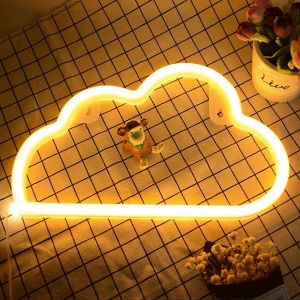 Néons Led Pour La Décoration Murale,Lumières Décoratives Usb Ou À Piles,Néons De Chambre À Coucher,Noël (Rose) - Neuf