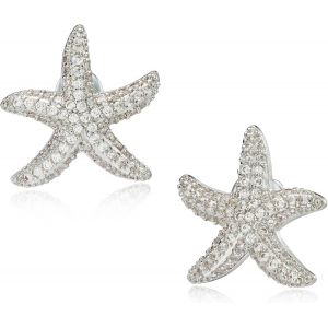 Kal-Boucles D'oreilles &Eacute;toile De Mer Boucles D'oreilles &Eacute;toile Dor&eacute;e Boucles D'oreilles Pour Femmes Avec Boucles D'oreilles En Zircon Aaa Bijoux Pour Femmes Boucles D'oreilles De F&ecirc;te - Neuf