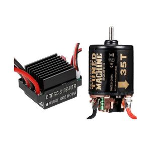 320a Esc + 540 Moteur &Agrave; Balais Pour Voiture Rc 1/10 Axial Scx10 90046 Trx4 D90 Redcat, 35t - Neuf