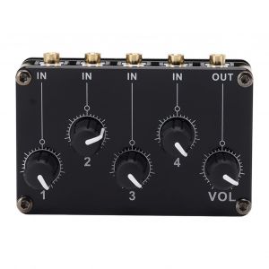 Mixeur De Son Portable, Circuit Passif En Metal, 1 Entree, 4 Sorties, 4 Canaux, Pour Enregistrement Sur Pc - Neuf