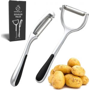Lbgwp60-Éplucheur Légumes 2pcs,Éplucheurs En Acier Inoxydable Pour Carottes Fruits Éplucheur De Pommes De Terre De Cuisine En Avec Poignée Ergonomique Antidérapante Avec Lame Tranchante - Neuf