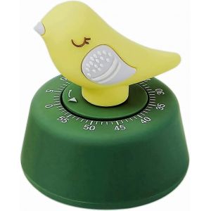 Minuterie De Cuisine Mécanique,Minuterie D'oiseau Mignon Pour Les Enfants,Compte À Rebours Manuel De 60 Minutes - Neuf