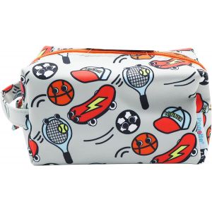 nzqaf-- Trousse de toilette pour enfant, garçon, fille, adolescent, amusant, sac de toilette, trousse de voyage, trousse, marque espagnole, gris, Trousse de toilette pour enfant - Neuf
