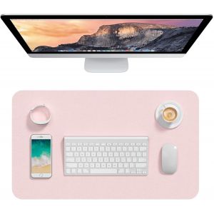 Sous-main de bureau en cuir synth&iquest;&iquest;tique, 60 x 35,1 cm, M, tapis de souris &iquest;&iquest;tendu M, protection imperm&iquest;&iquest;able, antid&iquest;&iquest;rapant, ultra fin, pour petit clavier d'ordinateur portable, pour bureau et - Neuf