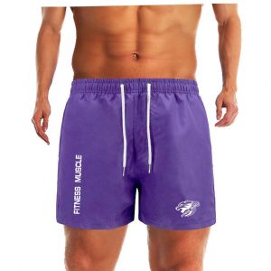 Bermuda Short De Plage Pour Hommes,Doublure En Maille,Pantalon De Bain,Séchage Rapide,Surf,Short De Plage,Fitness,Muscle,Pantalon De Sport Aquatique,Été-S-B - Neuf