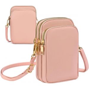 RFCBC-Mini Pochette Bandouliere,Petit Sac Bandoulière Femme,Petit Portefeuille de Sac à Main de téléphone,Pochette Bandoulière Femme,Crossbody Pochette Sacoche - Neuf
