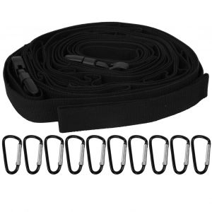 Corde De Suspension Reglable A 19 Boucles Pour Camping En Plein Air, Sangle De Rangement Pour Pique-Nique Avec Crochets - Neuf