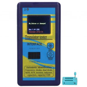 XYONG Testeur de transistor M328, affichage graphique de la resistance et de la capacite, bleu, 9 V CC - Neuf