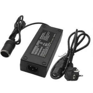 Convertisseur de voiture 12v 15a 160w vers adaptateur de voiture 12v convertisseur de voiture maison - convertisseur de briquet prise ue - Neuf
