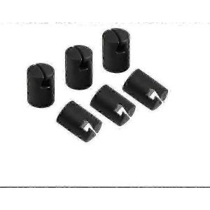 Trampoline Pole Cap Enclosure G En Forme De Poteau Trampoline Shell Rod Cap Avec Vis Pour Système D'anneau Supérieur En Tôle D'acier Plate (1 Ensemble De 6 Pièces,Noir) G20242733 - Neuf