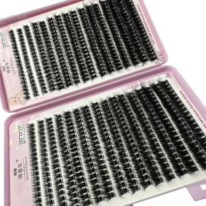 ore-Grappes de faux cils 8D Fluffy Optics,640 pièces,boucles D,contaminants,cils individuels,8-16mm,mélange d'extensions de cils-32Rows3DJMS50P- - Neuf
