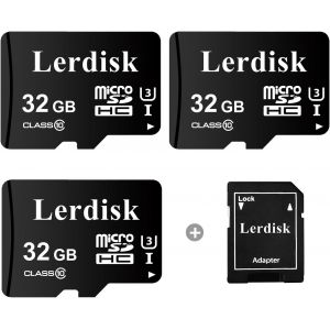 Lot De 3 Cartes Micro Sd 32Go U3 V30 A1 Classe 10 | Vid&eacute;o 4K Pour Drones, Dashcams Et Appareils Android | &Eacute;tanch&eacute;it&eacute; Ip65 (32Gox3) - Neuf