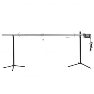 vidaXL Gril de barbecue automatique avec moteur Inox 207x45x81 cm - Neuf