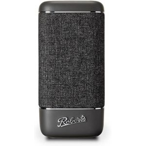 ChenQuanSarl-Roberts Enceinte Bluetooth Beacon 325 - Portable, Rechargeable, Autonomie 12H, Deux Radiateurs De Basses Passifs, Design Vintage, Bluetooth, Streaming, Entrée Aux, Garantie 2 Ans Gris Ch - Neuf