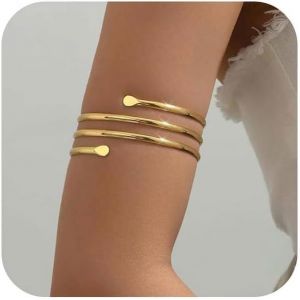 Kalsw-Bracelet De Bras Minimaliste Pour Femmes,Bracelet Dor&eacute;,Bracelet Multicouche,Bijou De Bras Empilable Pour Femmes Et Hommes - Neuf