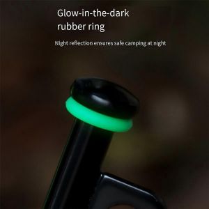 Lot De 8 Piquets De Tente,Piquets De Camping De 12 Pouces Avec Anneau Lumineux Pour Une Meilleure Visibilit&eacute;,Sol Durable - Neuf