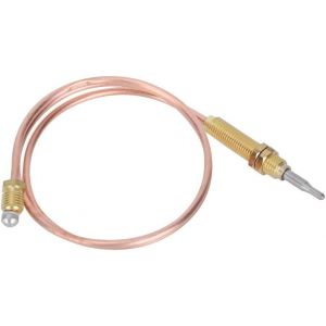 Ulteronixshop-Thermocouple &agrave; gaz Universel M8 Filetage Chauffage br&ucirc;leur &agrave; gaz sonde thermocouple 600mm pi&egrave;ces de Rechange de Chauffage ext&eacute;rieur &eacute;crous de Connexion pour chemin&eacute;e Barbecue Accessoire - Neuf