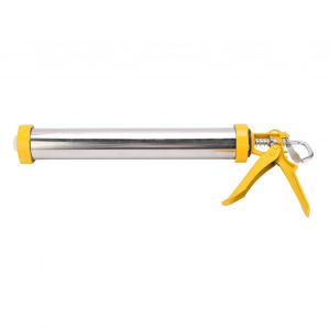 XYONG Pistolet a calfeutrer en acier inoxydable, cadre cylindrique rotatif, outil de remplissage pour installation de meubles - Neuf