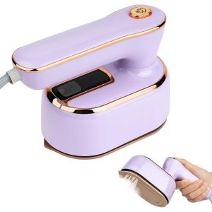 Fer À Vapeur Mini, 1000W Mini Fer À Vapeur Portable Fer À Vapeur De Ménage Portable Fer À Vapeur Pliable, Fer À Repasser De Voyage Pour La Maison Et Les Voyages, 20S De Chauffage Rapide-Blanc - Neuf
