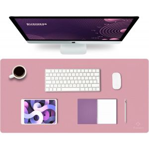 KALANKA-Tapis de Bureau, Tapis Bureau, Tapis Bureau Sous Main 40cm x 80cm, Tapis de Portable, Sous Main Bureau pour Bureau et Maison, Double Face (Violet) - Neuf