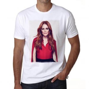 Homme Tee-Shirt Julianne Moore T-Shirt Graphique &Eacute;co-Responsable Vintage Cadeau Nouveaut&eacute; - Neuf