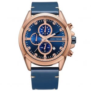 Mini Focus &Agrave; La Mode Hommes Lumineux &Eacute;tanche &Agrave; Quartz Mouvement Bracelet En Cuir Montre-Bracelet (03) - Neuf