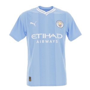 Maillot De Football Puma Mcfc Home Jsy Rep Bleu Ciel Xl - Neuf