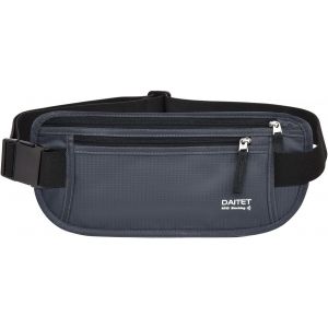 CAUC-Ceinture d'argent avec blocage RFID pour homme et femme, sac banane fin pour voyage, course &agrave; pied, portefeuille dissimul&eacute; pour passeport, t&eacute;l&eacute;phone, argent liquide, Noir et gris fonc&eacute;, Rfid Blo - Neuf