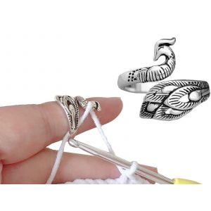 Anneau &Agrave; Laine Ajustable En Forme De Paon Pour Tricot Et Crochet - Neuf