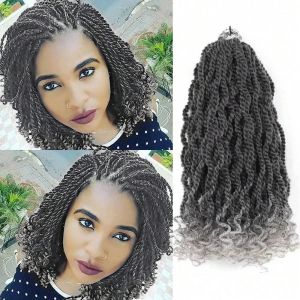 Tresses Synthétiques Au Crochet, Ondulées Et Torsadées Sénégalaises, Pré-Bouclées, Passion Twist, Avec Extrémités Bouclées. - Neuf