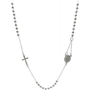 Kal-Collier Chapelet Femme Homme Acier Inoxydable 316l Argent&eacute; Dor&eacute; Noir Hypoallerg&eacute;nique De Haute Qualit&eacute; U2013 Coffret Cadeau - Neuf