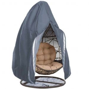 Housse De Protection Pour Balancelle De Jardin, 190 X 115 Cm, Gris 210d, Anti-Poussi&egrave;re, Coquille D'?Uf - Neuf