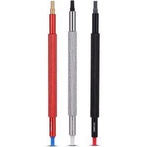 Kal-3 Pcs/Lot Montre Main Presseurs Poussoir Kit De For Outil De Réparation De Montre Bracelet Robuste En Acier Inoxydable Avec 5 Trous De Tailles Différentes - Neuf